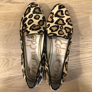 SAM EDELMAN WOMENS SIZE 7 CHEETAH FLATS LIKE NEW